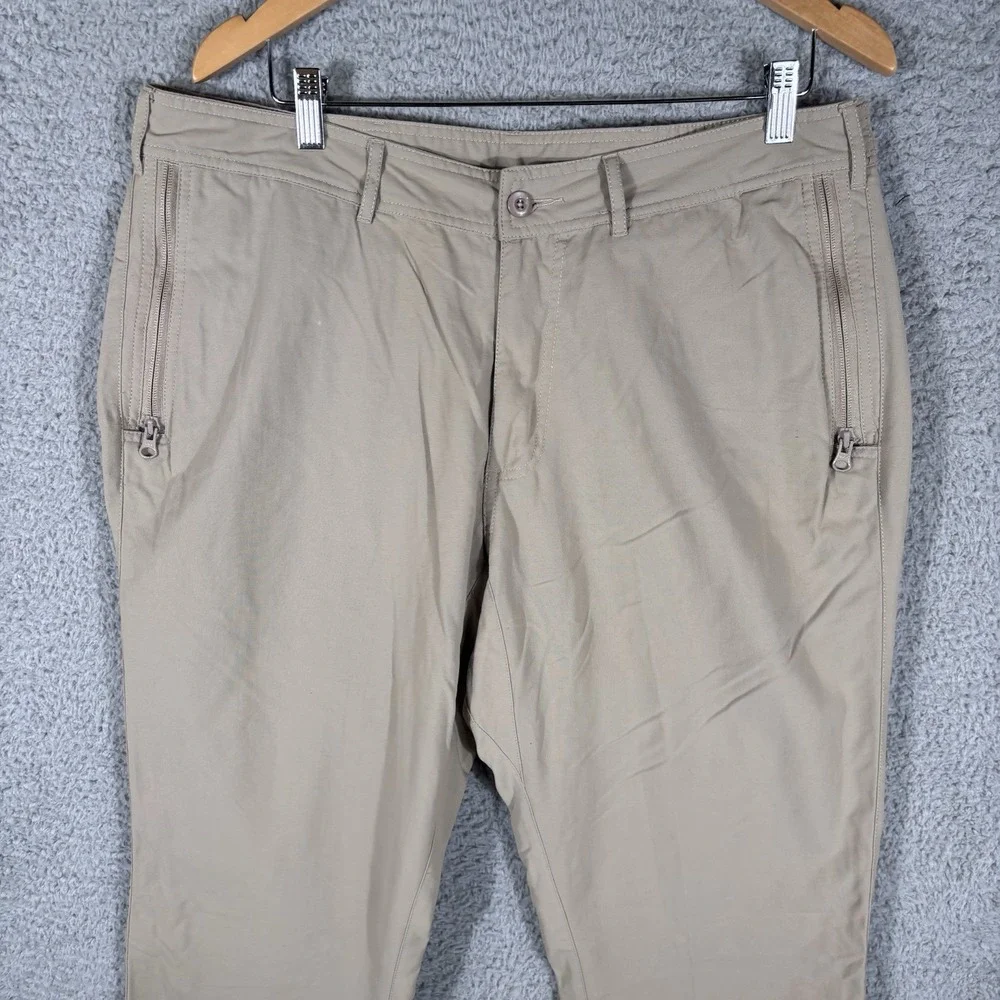Clothing Arts Pants Mens 36x32 Beige P Cubed Pick‎ Pocket Proof Nylon Travel